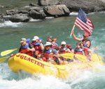 Raft down the river with friends & family 